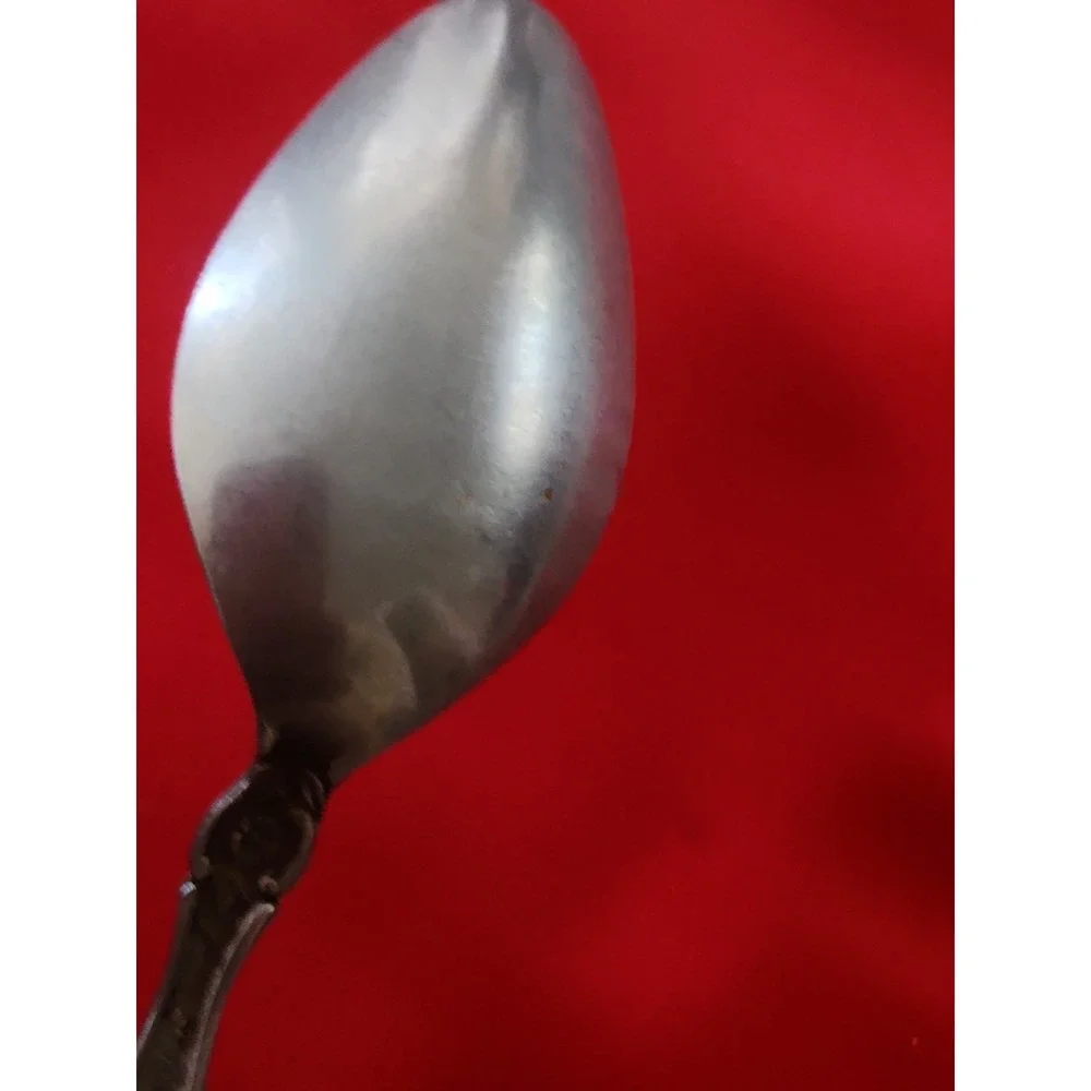 5 National Stainless Japan Flatware New Rose Teaspoons Vintage Floral Silver